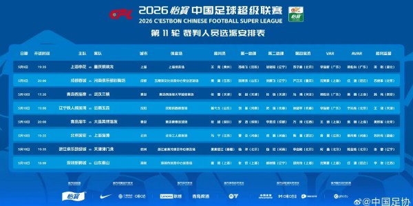 星空体育登录入口-中超裁判安排：马宁执哨国安海港，麦麦提江执哨浙江天津